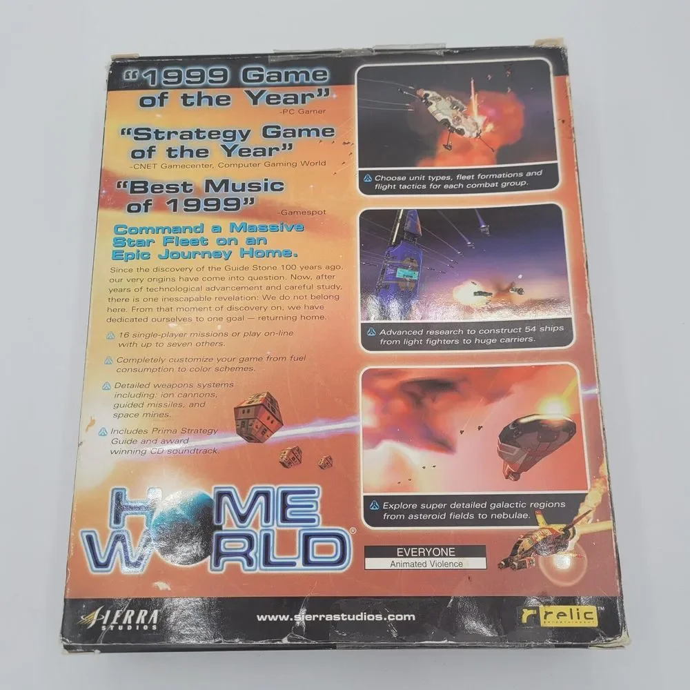 VTG Home World Game Of The Year Edition Video Game Windows CD-ROM READ